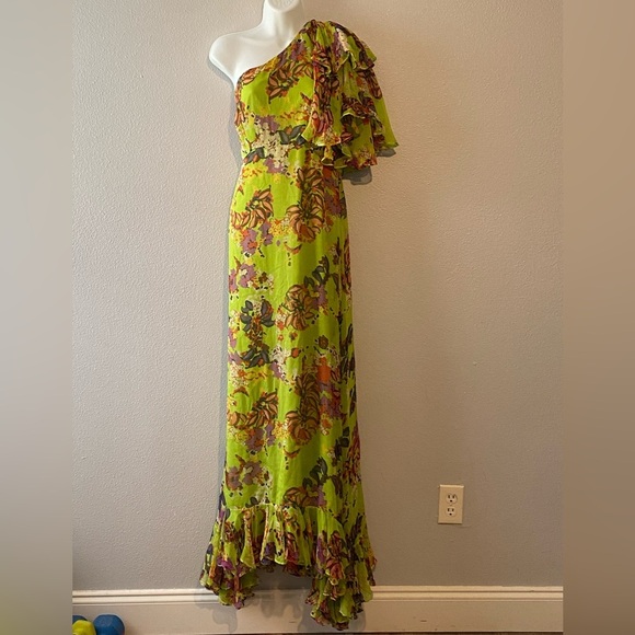 Danielle Dress in Lime Begonia
SALONI - Picture 3 of 7
